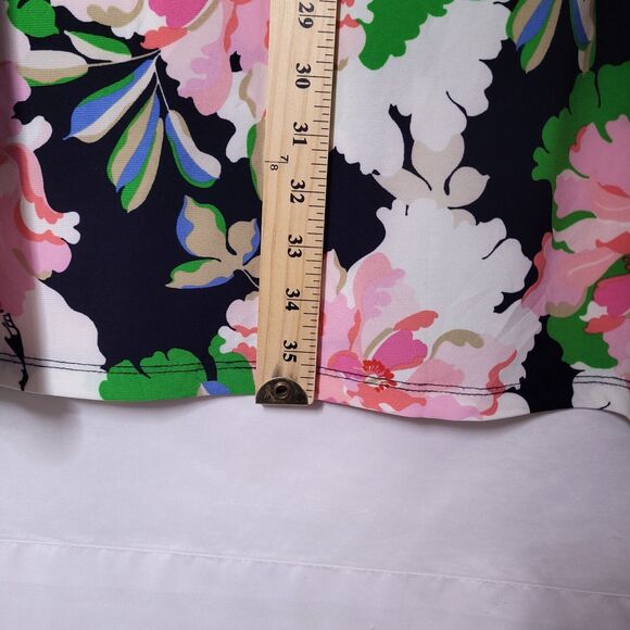 Tommy Hilfiger Dress 10 Floral Pink, Green Shift Sleeveless - Picture 6 of 10